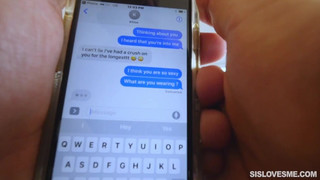 После переписки братишка трахнул белокурую сестру в рот